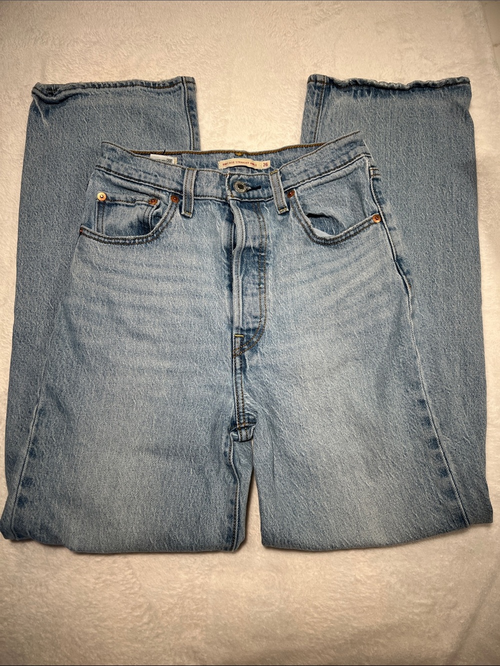 Levi's Women's Straight Leg Jeans in Light Blue